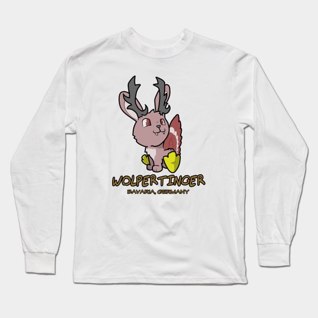 Compendium of Arcane Beasts and Critters - Wolpertinger Long Sleeve T-Shirt by taShepard